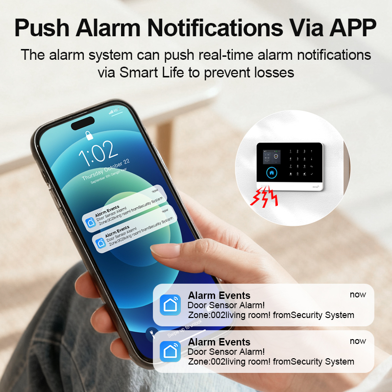 Sistema de alarme WiFi GSM par - Home Security Front Door Camera avaliação e preço