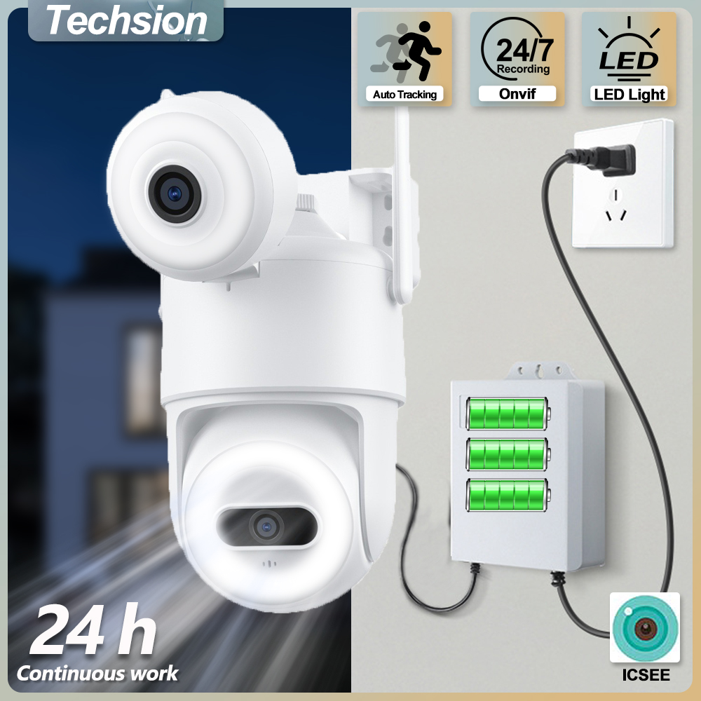 Câmera de segurança sem fio co - Home Security Flood Lights avaliação e preço