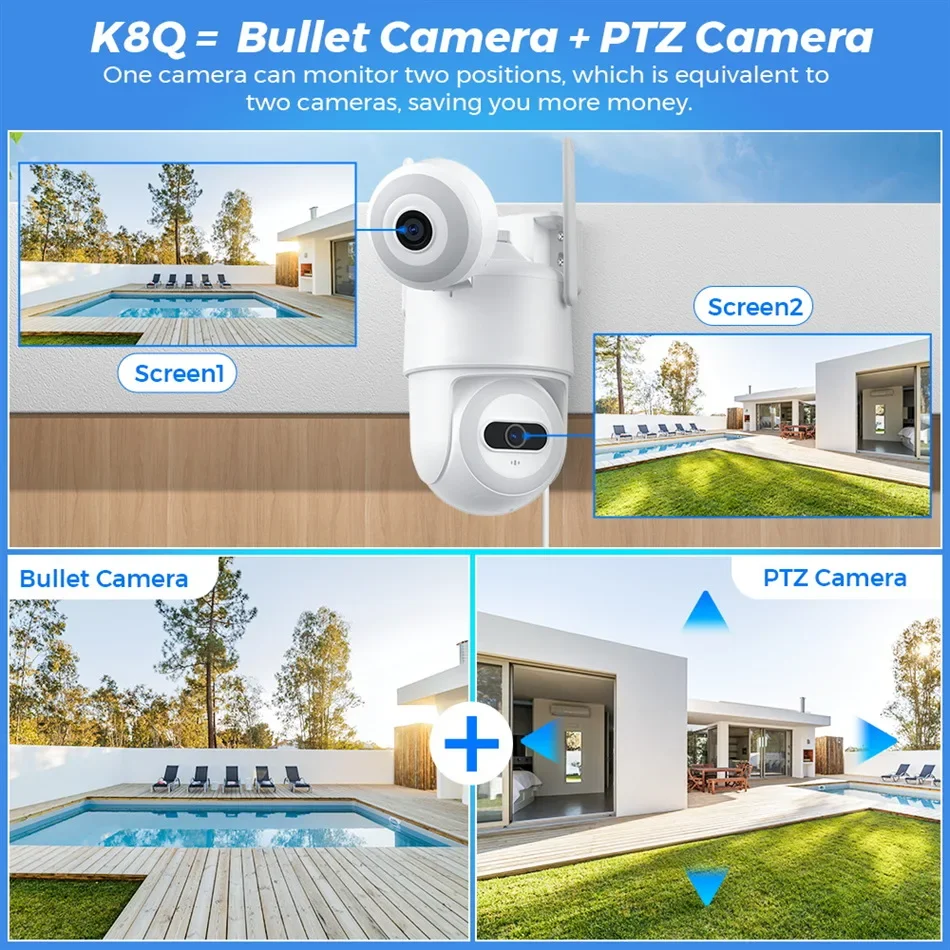 Câmera de segurança sem fio co - Home Security Flood Lights avaliação e preço