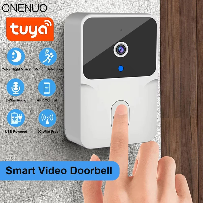 Campainha de Vídeo WiFi Tuya c - Home Security Front Door Camera avaliação e preço
