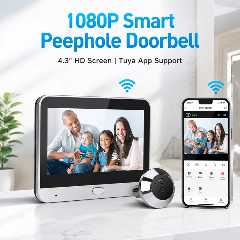Câmera digital sem fios para o - Home Security Front Door Camera avaliação e preço