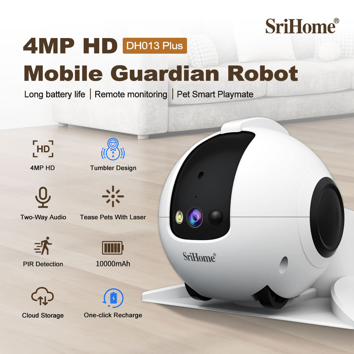 Câmera Dome IP PTZ Sem Fio Col - Home Security Robots avaliação e preço