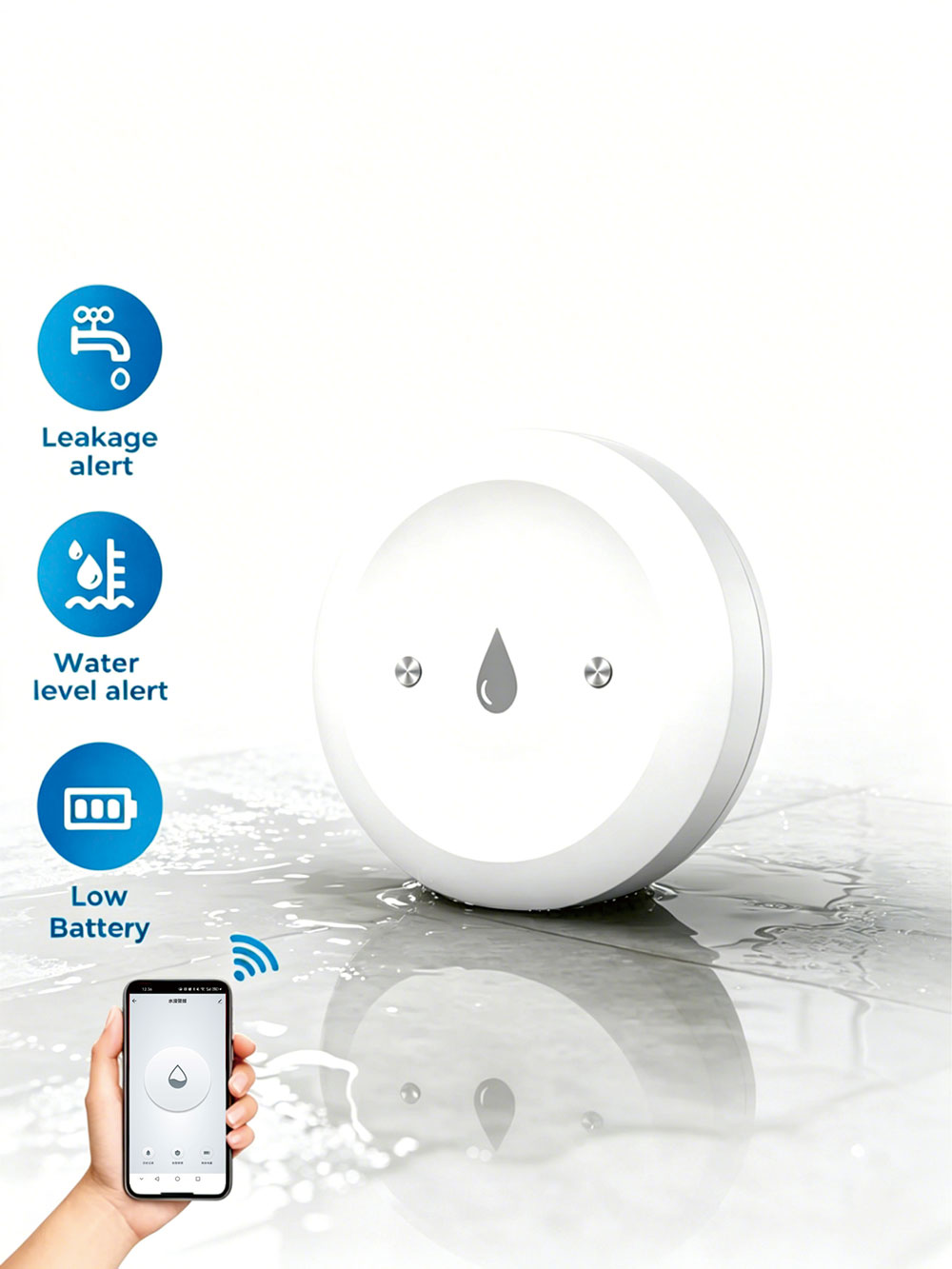 Sensor Inteligente de Vazament - Sim Gsm Alarm avaliação e preço