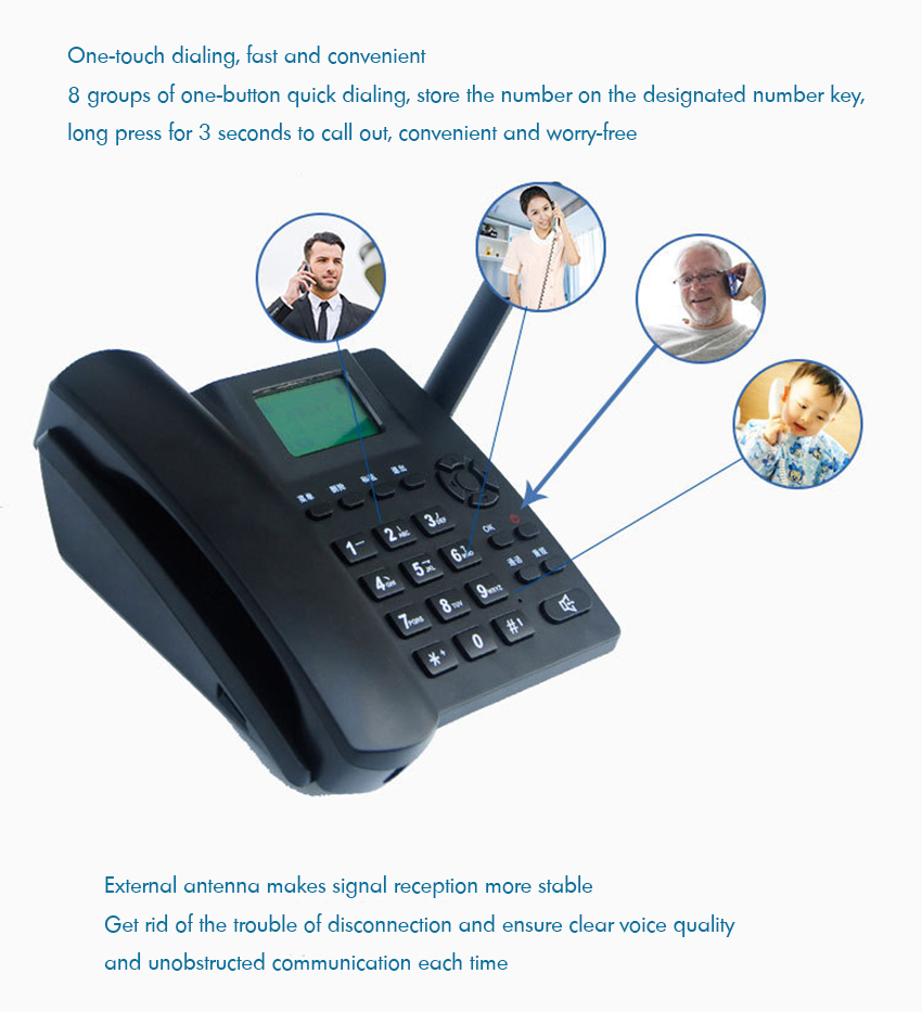 Telefone de mesa sem fio, GSM, - Sim Gsm Alarm avaliação e preço