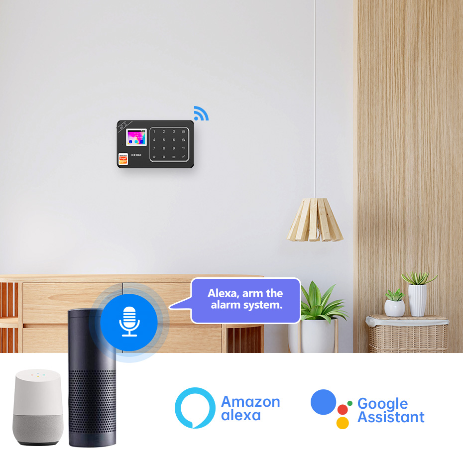 Kerui gsm 4g wifi sistema de s - Sim Gsm Alarm avaliação e preço